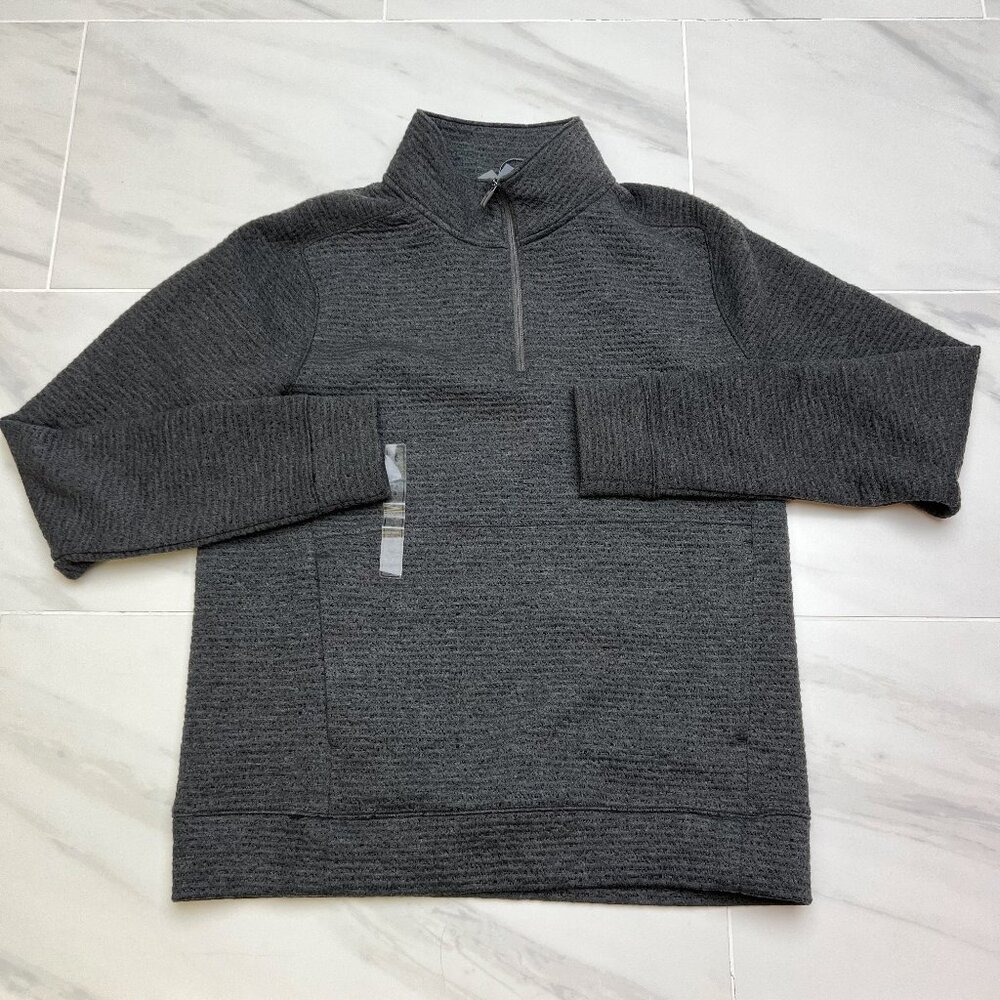 VRST Men's Recharge Lunar Fleece 1/4 Zip 'Charcoal' Pullover MAX233104 size S